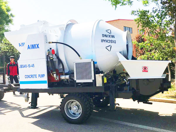 small type concrete mixer pump