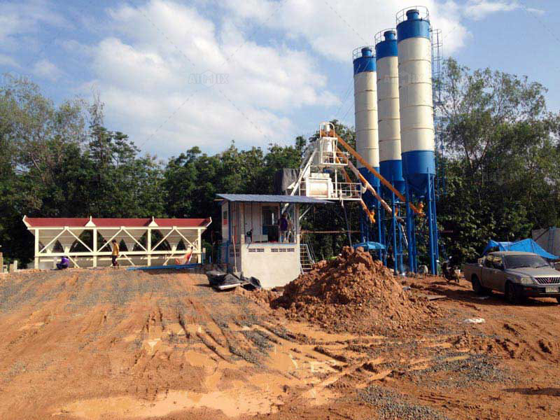 AJ50 batching plant in Tailand