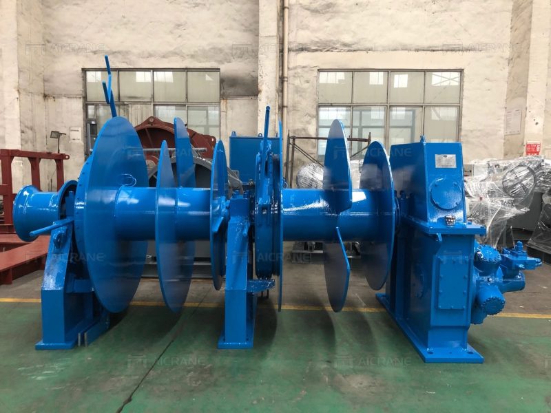 double drum mooring winch