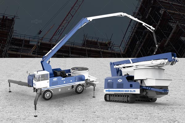 Concrete Boom Pump with Mixer
