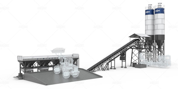 Dry Mix Concrete Batching Plant